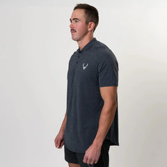 Lined Golf Mock Polo