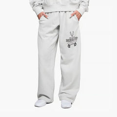 Varsity Wide Leg Sweatpants