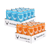 Bucked Up Protein Soda | Clear, Carbonated, 25g Protein, Zero Sugar (2 Cases / 24 Cans)