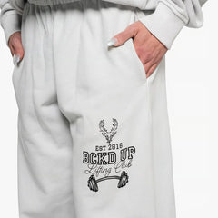Varsity Wide Leg Sweatpants