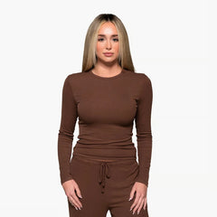 Babe Ribbed Lounge Long Sleeve