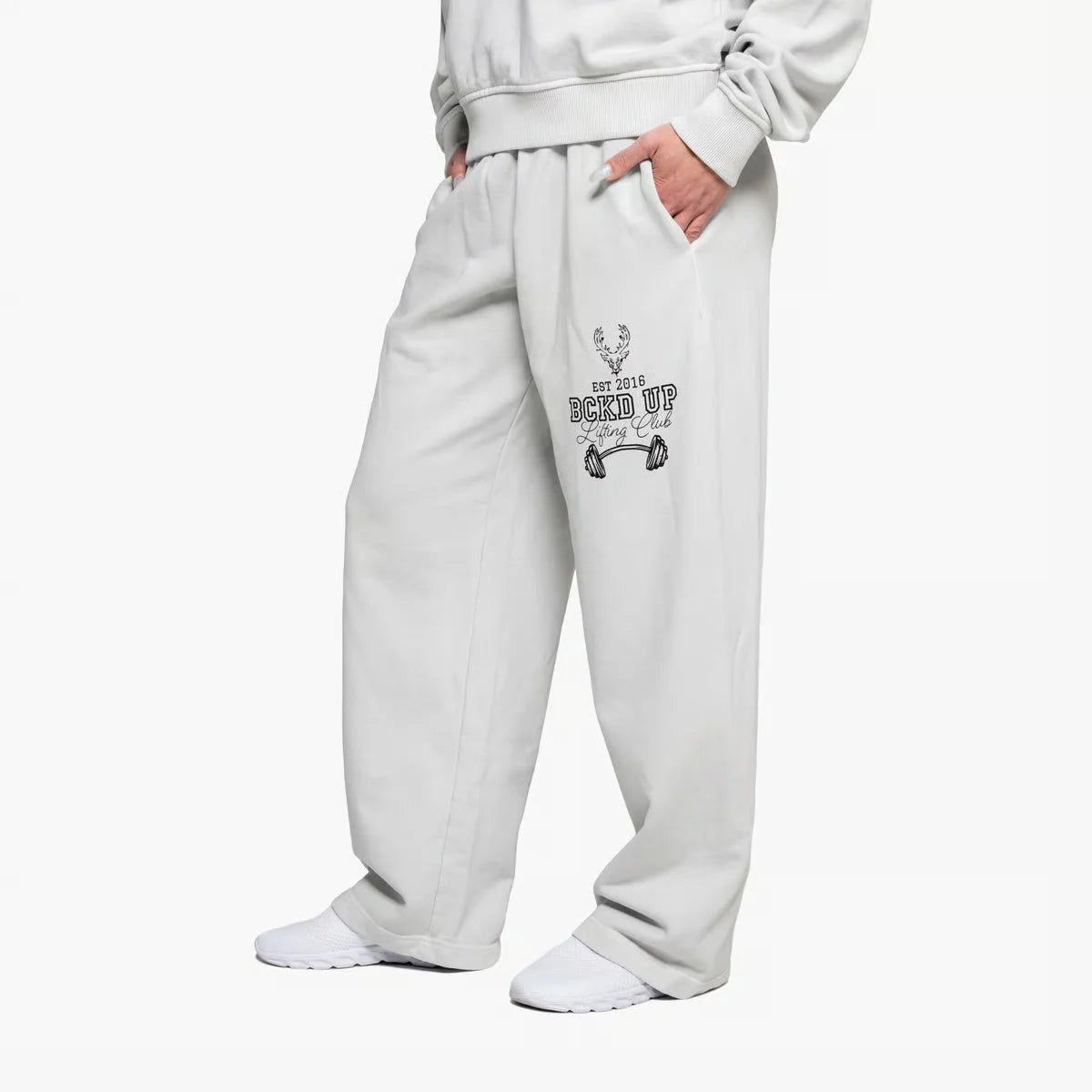 Varsity Wide Leg Sweatpants