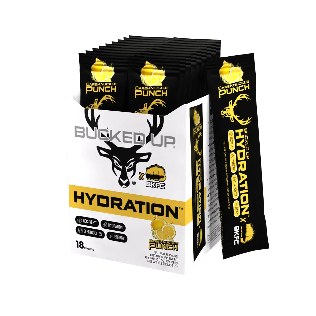 Bucked Up Hydration BKFC Bare Knuckle Punch (18 Count)
