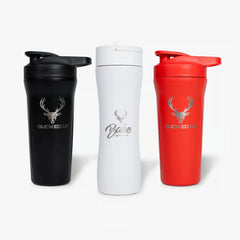 Bucked Up Insulated Stainless Steel Shaker Bottle – 27oz