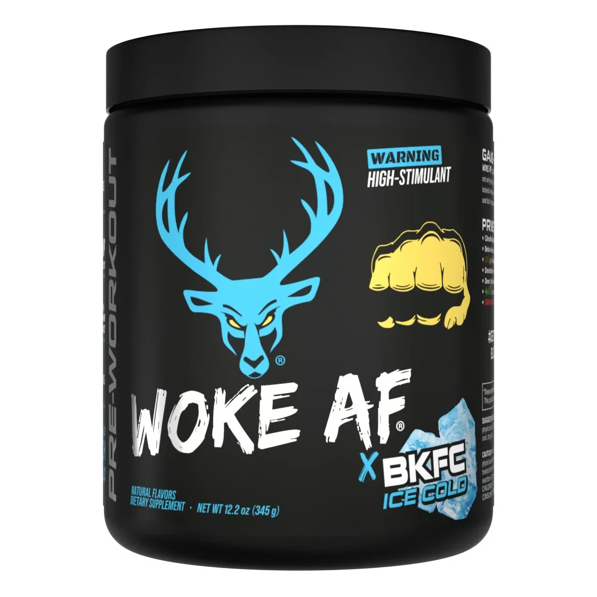 WOKE AF Pre-Workout - BKFC Ice Cold