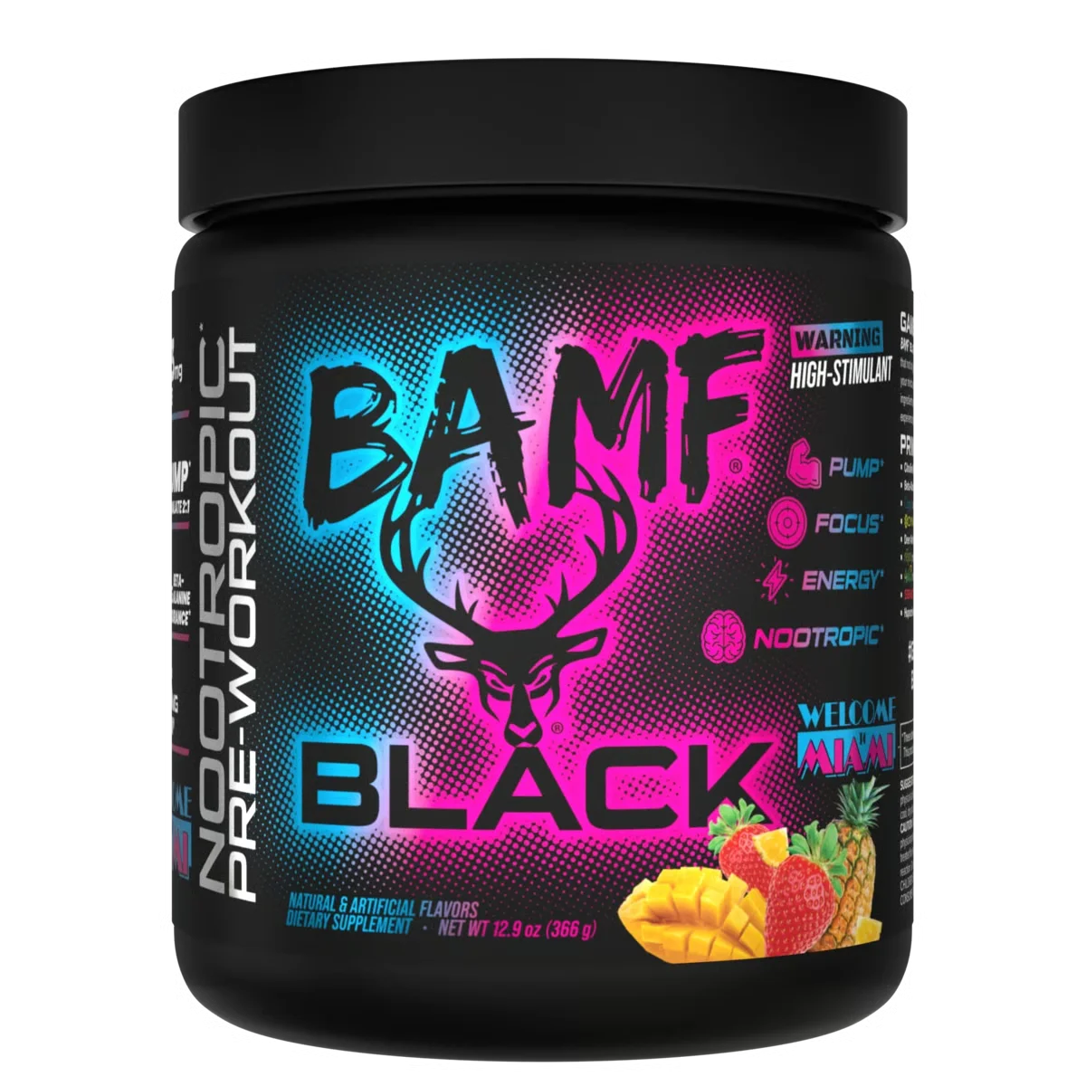 BAMF BLACK - High Stimulant Nootropic Pre-Workout
