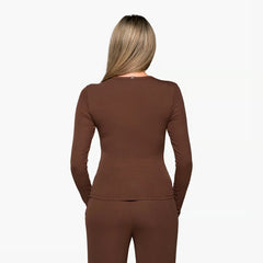 Babe Ribbed Lounge Long Sleeve