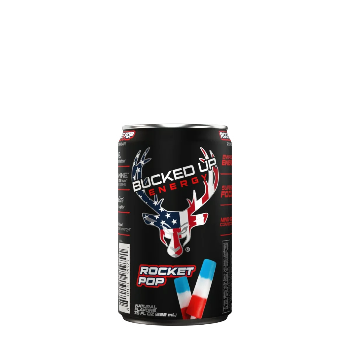 Bucked Up Mini Energy Drink (7.5 oz) | 100 mg Caffeine | 1 Case / 24 Cans